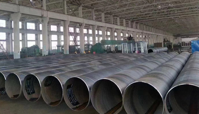 恒运螺旋钢管生产线